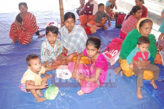 Number of flood refugees increased Number of flood refugees increased